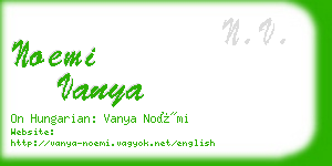 noemi vanya business card